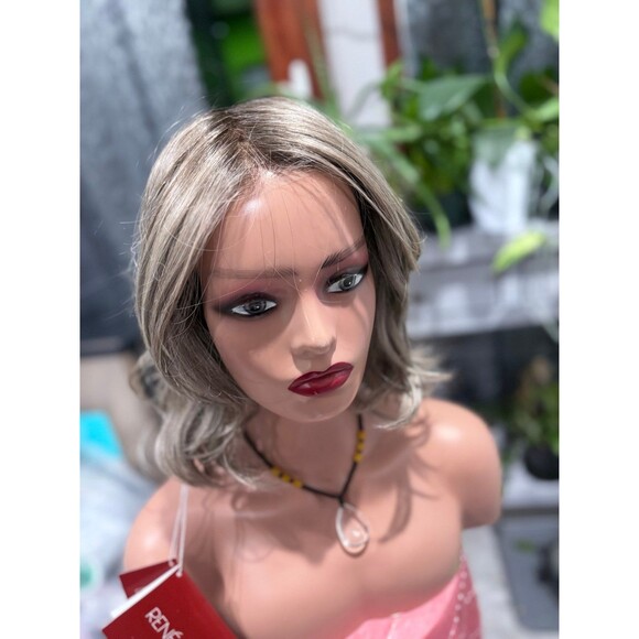 Rene of Paris “Loryn” wig brand new style color Greige Blond New full mono main image 7